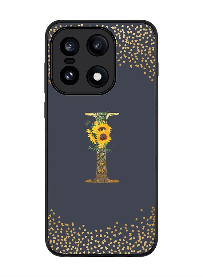 Stylizedd For OnePlus 15 Case,Slim fit Camera Protection, Shockproof Thin Phone cover  - Custom Floral Monogram - I  (Grey ) - Image 1